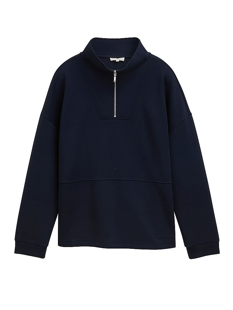 TOM TAILOR Troyer Pullover  schwarz   XL damen